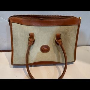 Vintage Dooney Burke Bone Satchel